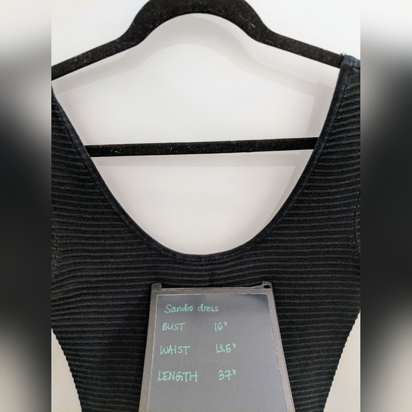 SANDRO fit and flare gradient cotton dress (sz 2) - Picture 5 of 5